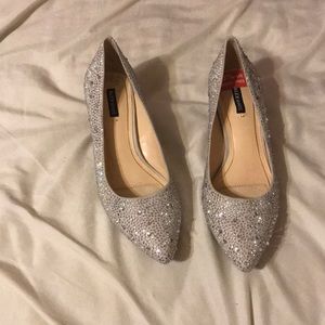 ON SALE TODAY ONLY! Bedazzled Silver shoes